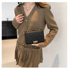 Fashionable Mini Quilted Embossed Chain Shoulder Bag Simple And Versatile Diagonal Crossbody Bag For Women Square Handbag
