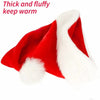 Red Gold Silk Velvet Border Christmas Hat for Adults and Children, Snowman, Elk, Santa Claus, Hat Decoration, New, 2024