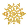 Pack Of 24/12/6 Pieces Snowflakes For Christmas Tree Decoration Blue Snowflakes With Bright Powder Winter New Year Hanging Decor