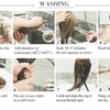 613 Blonde with Brown Ombre Wig Synthetic Lace Front Wig Long Straight Body Wave 13x4 Frontal Gradient Colored Wigs for Women