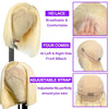 210% Density Vietname Super Double Drawn Bone Straight 13x4 Frontal Bob Wig with 100% Human Hair 613 Honey blond For Black Women