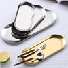 Stainless Steel Cosmetic Storage Tray False Nails Dish Tools Storage Tray Nail Art Equipment Plate Doctor Surgical Dental Tray