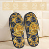 Custom Queen Of Absolutely Everything Gold Baroque Soft Memory Foam House Slippers Women Comfy Warm Anti-skid Sole Slipper