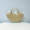 Luxurious Design Sparkling Banquet Clutch Bag Fashion Pearl inlay Wedding Handbag Lady Chain Shoulder Bag New Clutch Purse