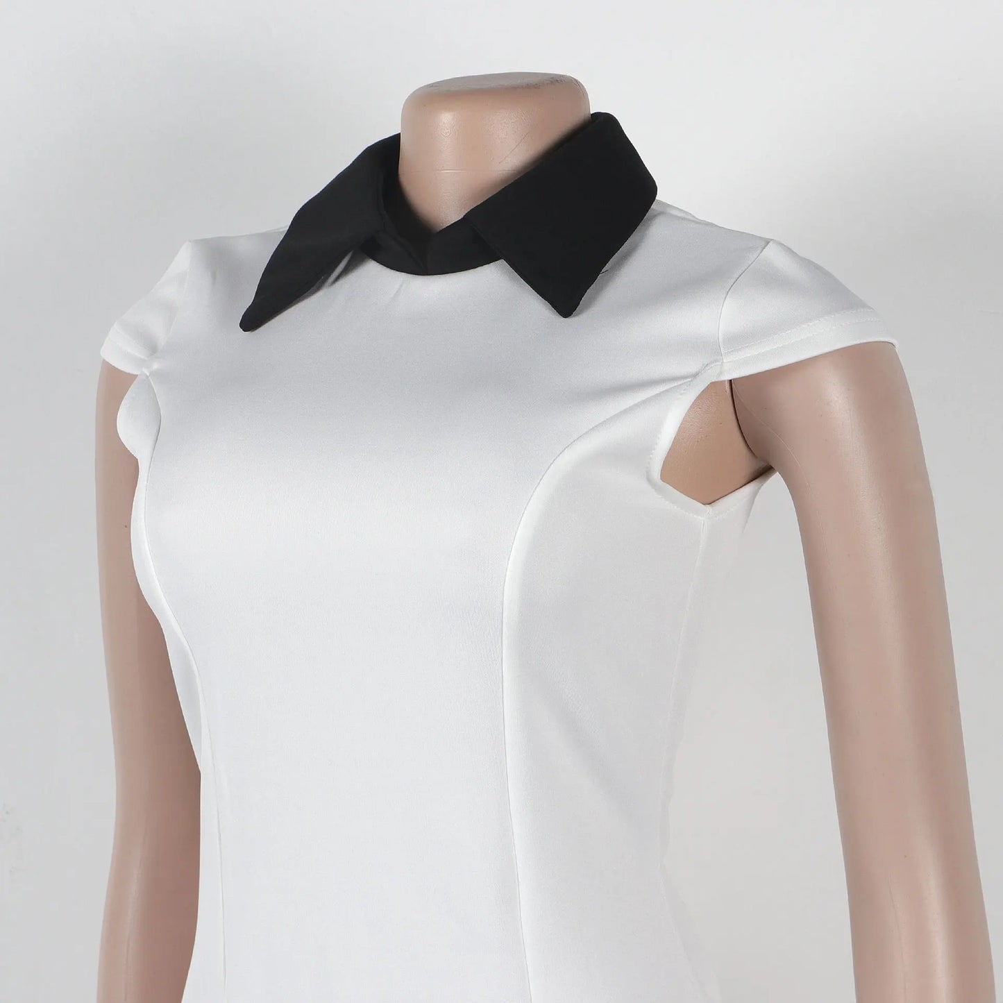 Ladies Streetwear Sleeveless Bodycon Dress 2024 Summer Autumn Women Mini Dresses Women Sweatshirts White Black Dress Clothing