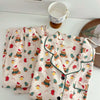 Christmas PJ Set Women Autumn Female Homewear Long Sleeves Button Sleepwear Pajamas Pants Pajama Sets Kawaii Y2K Girls Nightwear