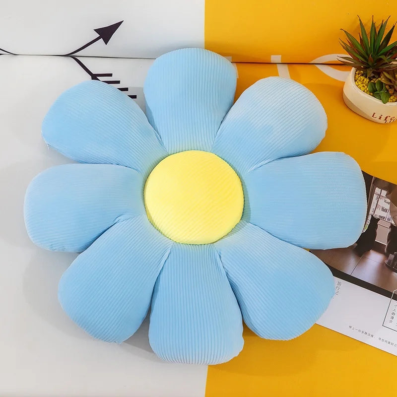 Cute Daisy Pillow Stuffed Flower Toy Doll Super Soft Seat Cushion on The Sofa Tatami Floor Pillows Kids Girls Gifts Home Decor