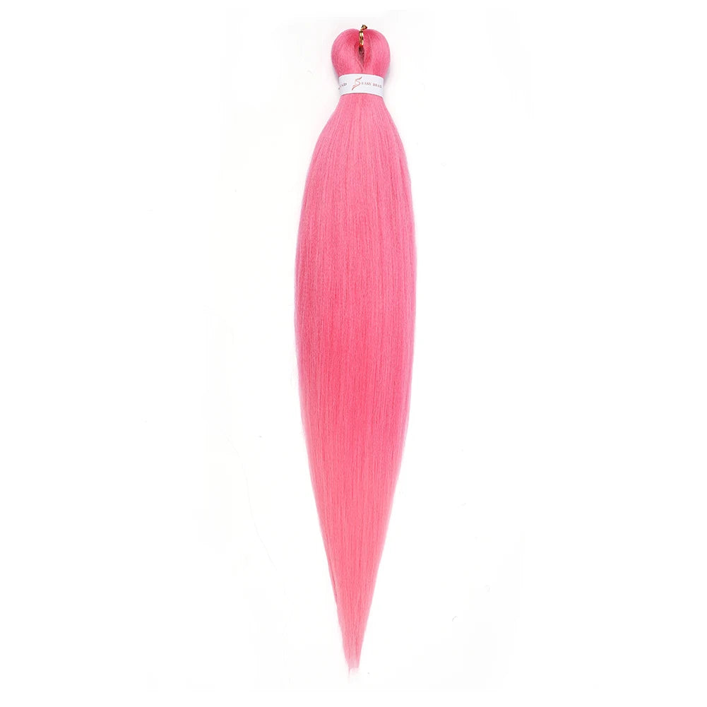 Pre-stretched Braids Synthetic Hair Professional Itch Free Hot Water Setting Fiber 30'' Ombre Yaki Texture Braid Hair Extensions