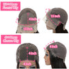 Peruvian Kinky Straight Wig Glueless Short Bob Wigs Human Hair 13X4 Yaki Straight Lace Front Wig Pre Plucked Closure Wig 180%