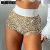 2023 Summer Women Mini Shorts Fashion Trend Sequined High Waist Glitter Clothing Sexy Skinny Party Nightclub Shorts Streetwear