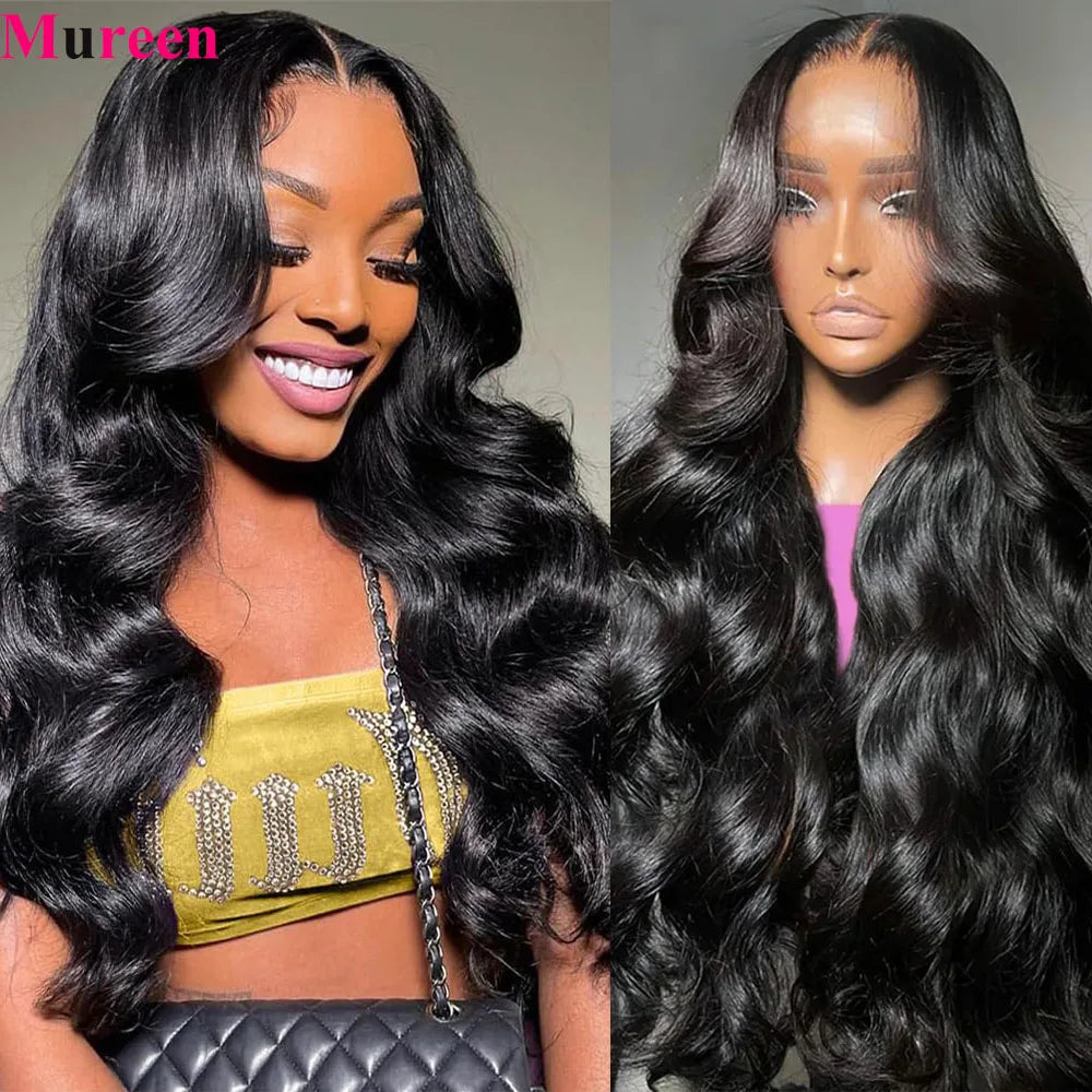 250% Density 13x6 Body Wave Lace Front Wigs Human Hair Pre Plucked 13x4 HD Transparent Lace Frontal Wigs Human Hair for Women