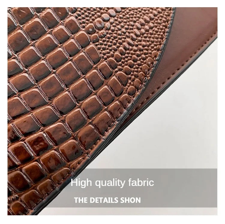 Solid Alligator PU Shoulder and Crossbody Bags Personality Designer Style High Quality Hand Bags for Women 2024 Fashion Hot Sale