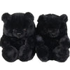 Cute Teddy Bear Plush Winter Slippers Wrapped in Heels Fun Indoor Floor Shoes Women's Gift Warm and Soft Cartoon Plush Animal Sl