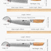 XINZUO Kitchen Knife 6 Set Knife Set 73 Layers Damascus Steel High-end Cooking Tools High Hardness Kitchen Knife Comfort Handle