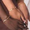 eManco Stainless Steel Adjustable Classic Snake Chain Bracelet Women's Gold Plated Jewelry Wholesale