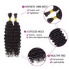 AOSIQUEEN Synthetic Deep Wave Bulk hair For Braiding No Weft Deep Wave For Braiding Micro Faux Braiding Hair for Boho Braids