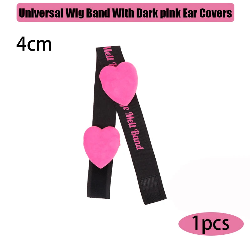 Lace Melting Band With Ear Cover Elastic Band For Wigs Black Wigs Edge Wrap To Lay Edges Wig Headband Lace Frontal Band