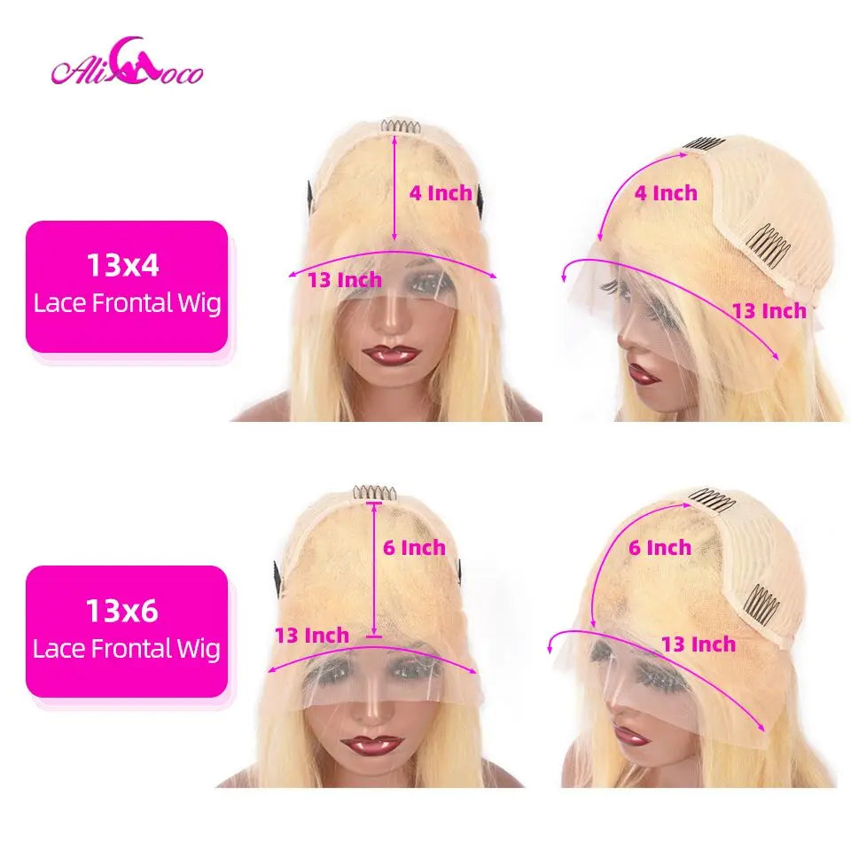 Ombre Grey Black 13x6 Lace Front Wigs Transparent Lace Straight Wigs 613 Colored Human Hair Wigs Remy Hair For Black Women