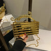 Leopard handle Luxury Gold Silver Party Evening Bag For Women Chain Clutch Handbags And Purses Mini Crossbody Shoulder Phone Bag