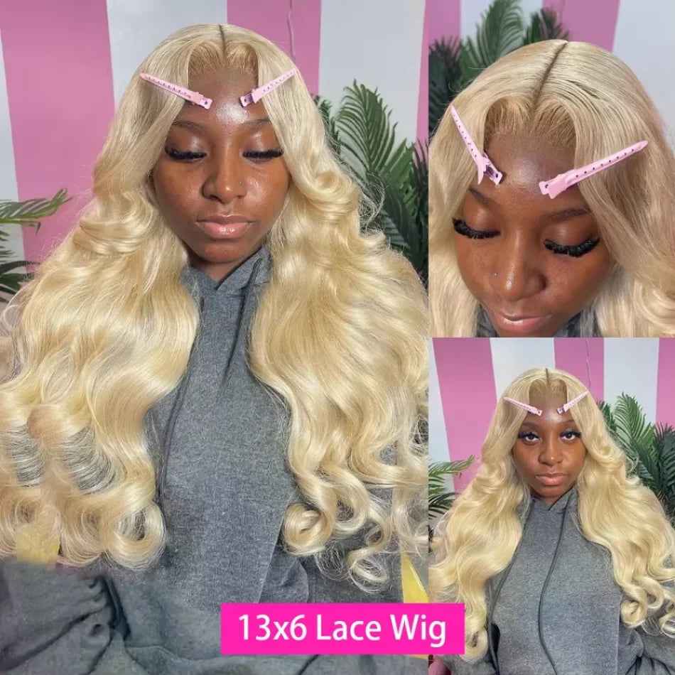 613 Blonde Wig Body Wave Wigs Human Hair 13x6 Hd Lace Frontal Wig Transparent Lace 250 Density 13x4 Lace Front Human Hair Wig