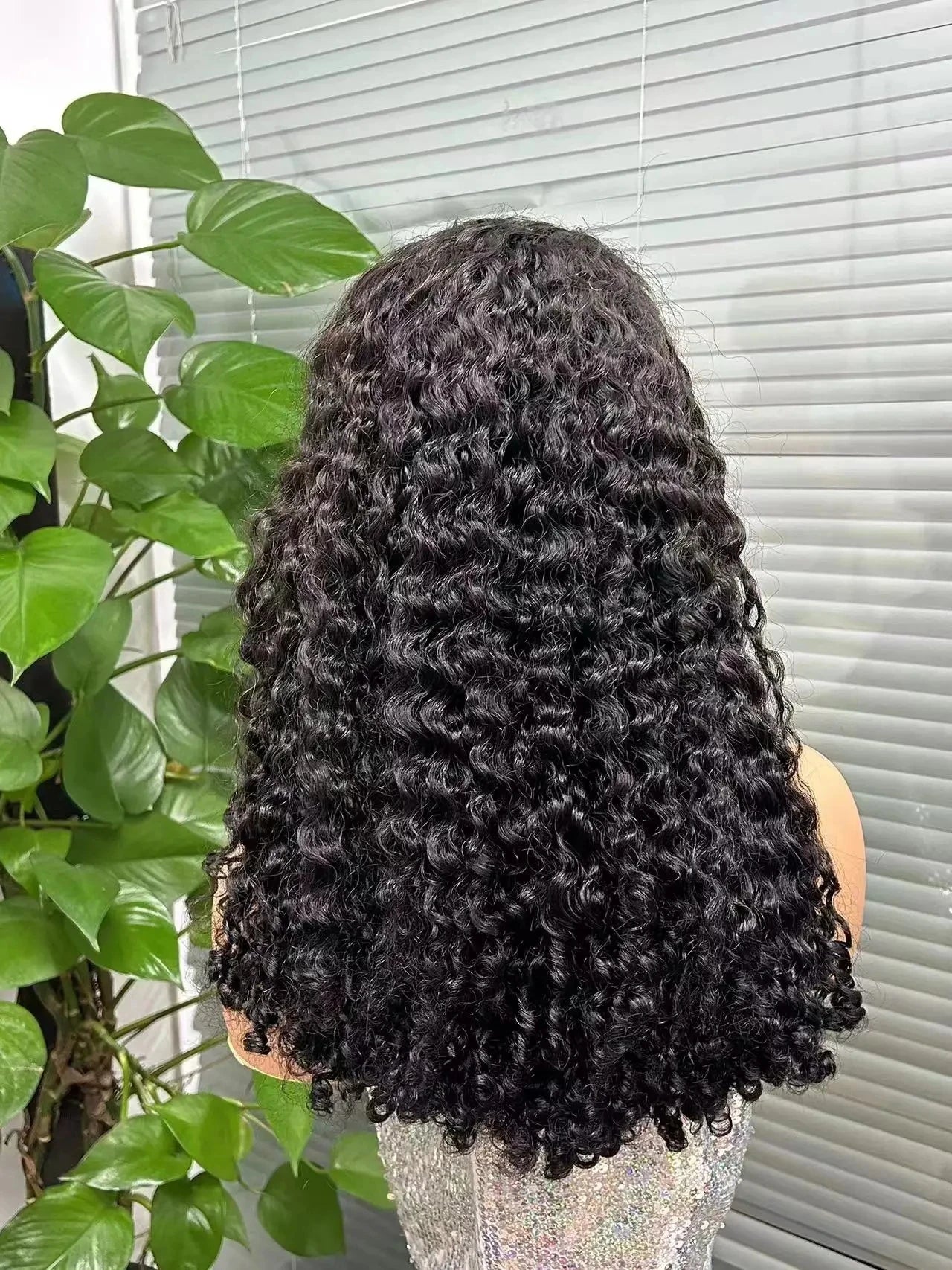 Natural Black 12A Double Drawn Burmese Curly Bob Human Hair Wigs for Women 250% Density Bouncy Curly Remy Human Hair Wigs
