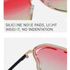 Oversized Hollow One-Piece Sunglasses Women Big Frame 2024 Luxury Brand Special-Shaped Sun Glasses For Ladies Eyewear Shades