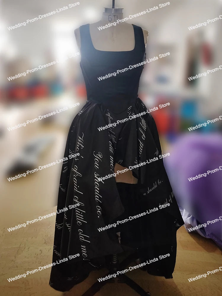 Elegant Short Front Long Back Celebrity Evening Dresses for Women Ankle-Length Prom Party Gala Special Events Dress 2024