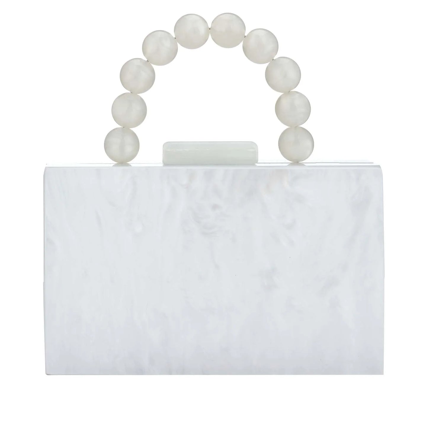 Luxury Crossbody Bag Pearl Marble Dark Green Acrylic PVC Evening Bags Women Purses And Handbags Wedding Party Beach Flap