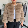 Damenmode Kunstpelzmantel superheiß Herbst Winter Damen kurze Kunstfuchsjacke flauschig hohe Qualität 7XL Damen Pelzmäntel