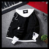 Autumn New Men's Fashionable Casual Street Hip-hop Denim Jacket Fake Two-piece Hooded Single Breasted Slim Fit Denim Jacket