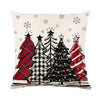 Linen Christmas Pillow Cover Snowman Elk Pillow Case 2024 Christmas Decoration for Home New Year Sofa Car Cushion Cover 45x45cm