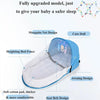 Baby Bed Folding Portable Baby Crib with Net and Awning Baby Nest Portable Baby Bed for Camping Infant Bed Bassinet for Baby