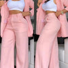 Women's Urban Suits 2025 Spring/Summer Latest Elegant Notched Collar Blazer Long sleeved Coat&Pocket Design Button Pants Set