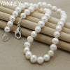 High Quality Fashion Long Pearl Necklace Pearl 925 Silver Jewelry For Women Statement Necklace