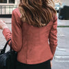 Slim Fit Faux Leather Jacket Women Classic Moto Biker PU Leater Jacket Spring Autumn Basic Zipper Coat Outerwear