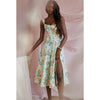 Suninheart Summer Pink Floral Print Corset Dress Midi Elegant Sexy Party Dresses Holiday Birthday Casual A Line Women Clothing