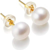 Natural Freshwater Pearl Stud Earrings Real 925 Sterling Sliver Earring Cultured White Pearl for Women Earring Jewelry Wholesale