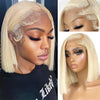 210% Density Vietname Super Double Drawn Bone Straight 13x4 Frontal Bob Wig with 100% Human Hair 613 Honey blond For Black Women