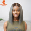 Vietnamese Hair Super Double Drawn Bone Straight 2x6 Bob Wig with 100% Human Hair T4/Gray 250% Density For Black Women