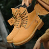 Boots Men High Top Boots High Quality Women Leather Shoes Fashion Outdoor Sneakers Men Lace Up Non-Slip Ankle Boots for Couple