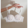 FINETOO Sexy Lace Bra Women 1/2 Cup Underwire Bras Ladies Push Up Underwear Trendy Floral Brassiere Female Comfortable Intimates