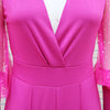 Ladies Elegant Office Jumpsuit Romper For Women 2023 High Waist Wedding Overalls Sequins Bodycon Long Sleeve Party Jumpsuit Club