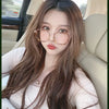 Ultralight Blue Blocking Glasses Girl Retro Green Frame Plain Glasses Blue Light Bezel Transparent Eyewear Glasses for Women