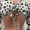 HLJ Sexy Backless Lace Up Leopard Bodycon Jumpsuits Women O Neck Long Sleeve Skinny Pants One Piece Playsuits Fashion Overall
