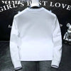 Round Collar Men's Pullover New Male Hoodies Personalized Hat Hot Diamond Print Fashionable Top Youth Bottoming Shirt Clothing