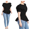 New Style Bandage Crop Top Girl Club Shirt Sexy Woman Blouse