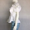 New Style Bandage Crop Top Girl Club Shirt Sexy Woman Blouse