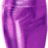 Autumn and Winter Mid-Length Imitation Leather Bronzing plus Size Skirt