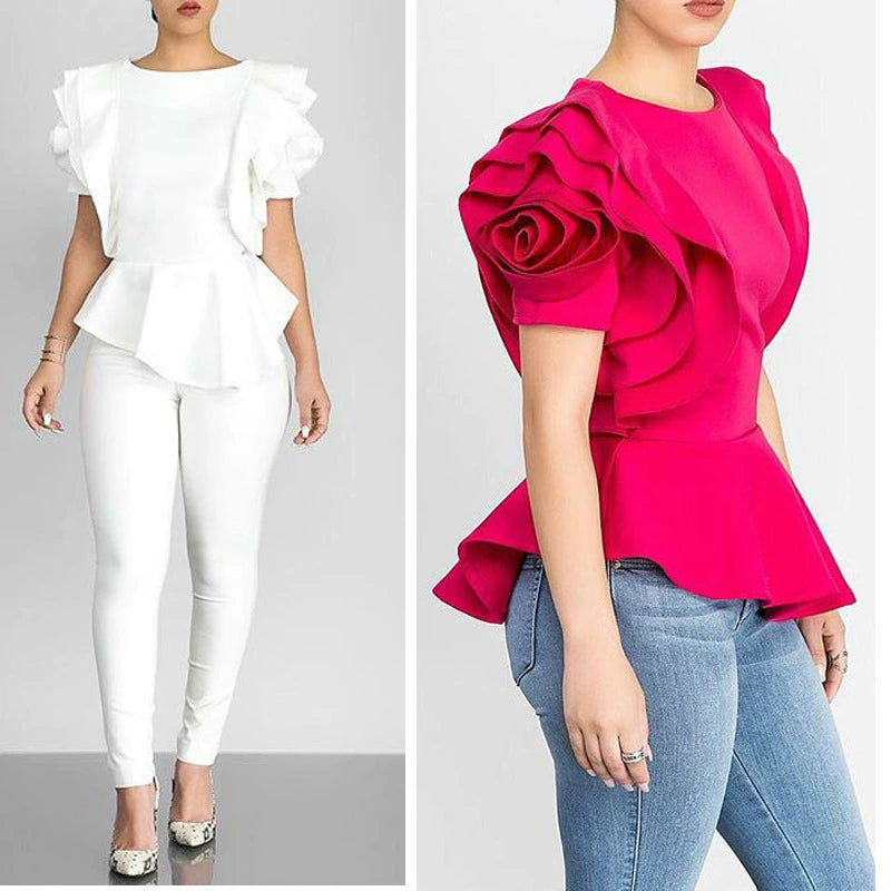 New Style Bandage Crop Top Girl Club Shirt Sexy Woman Blouse