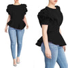 New Style Bandage Crop Top Girl Club Shirt Sexy Woman Blouse